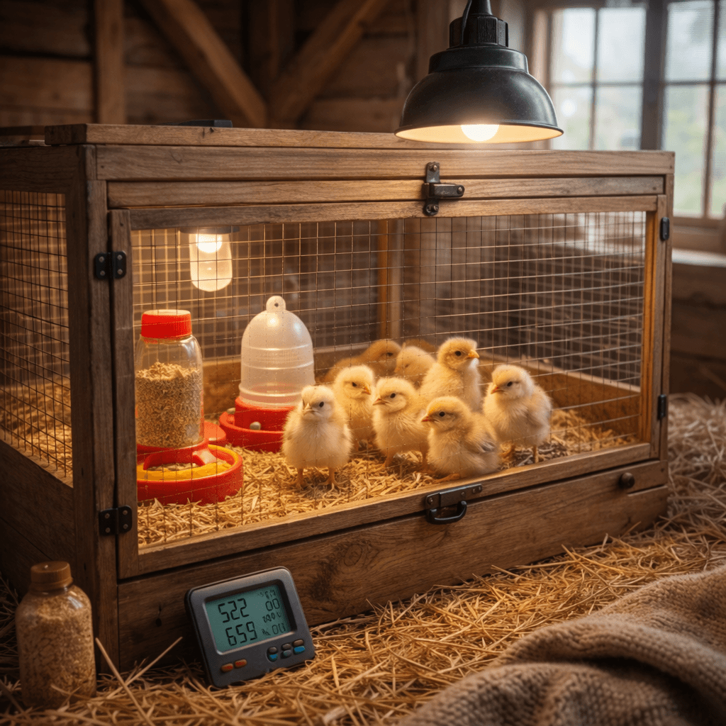 Civciv Büyütme Kafesleri